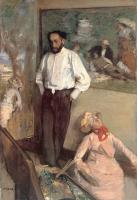 Degas, Edgar - Portrait of the Painter Henri Michel-Levy